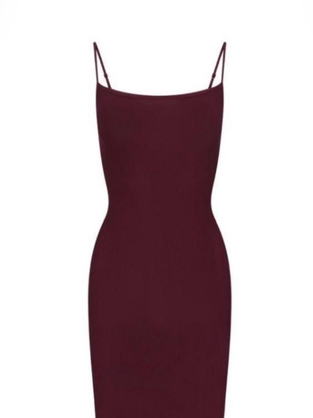 SKIMS Long Longe Slip Dress in Rare colorway Bordeaux Wine - Picture 3 of 7